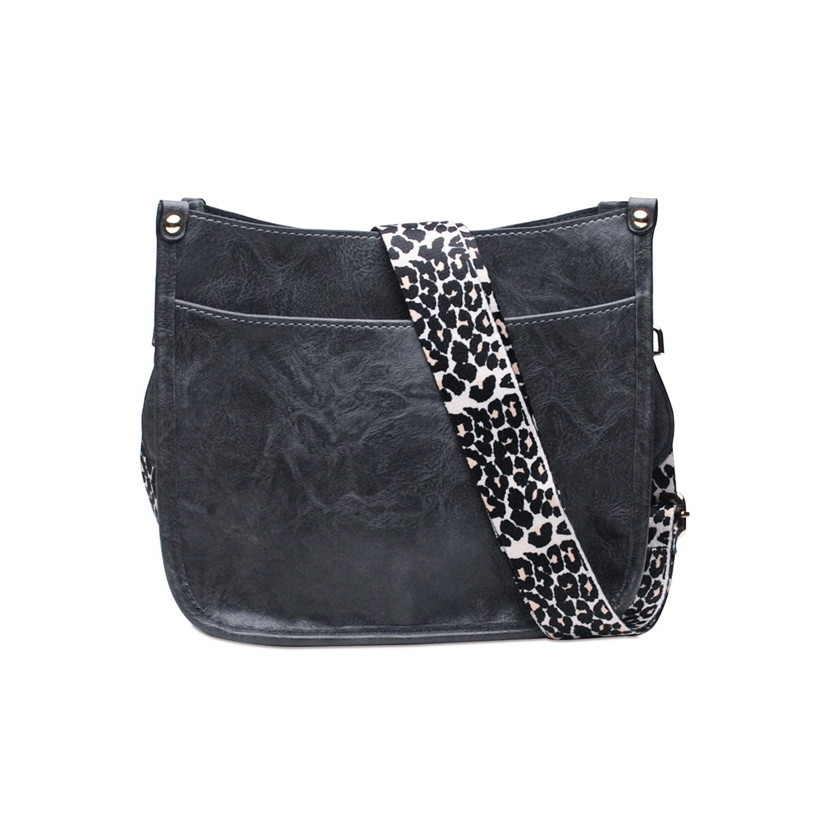 AOTAIWomen's Handbag with Adjustable Leopard Guitar Strap Vegan Leather Bucket Purse Crossbody Hobo Bags Shoulder Bag