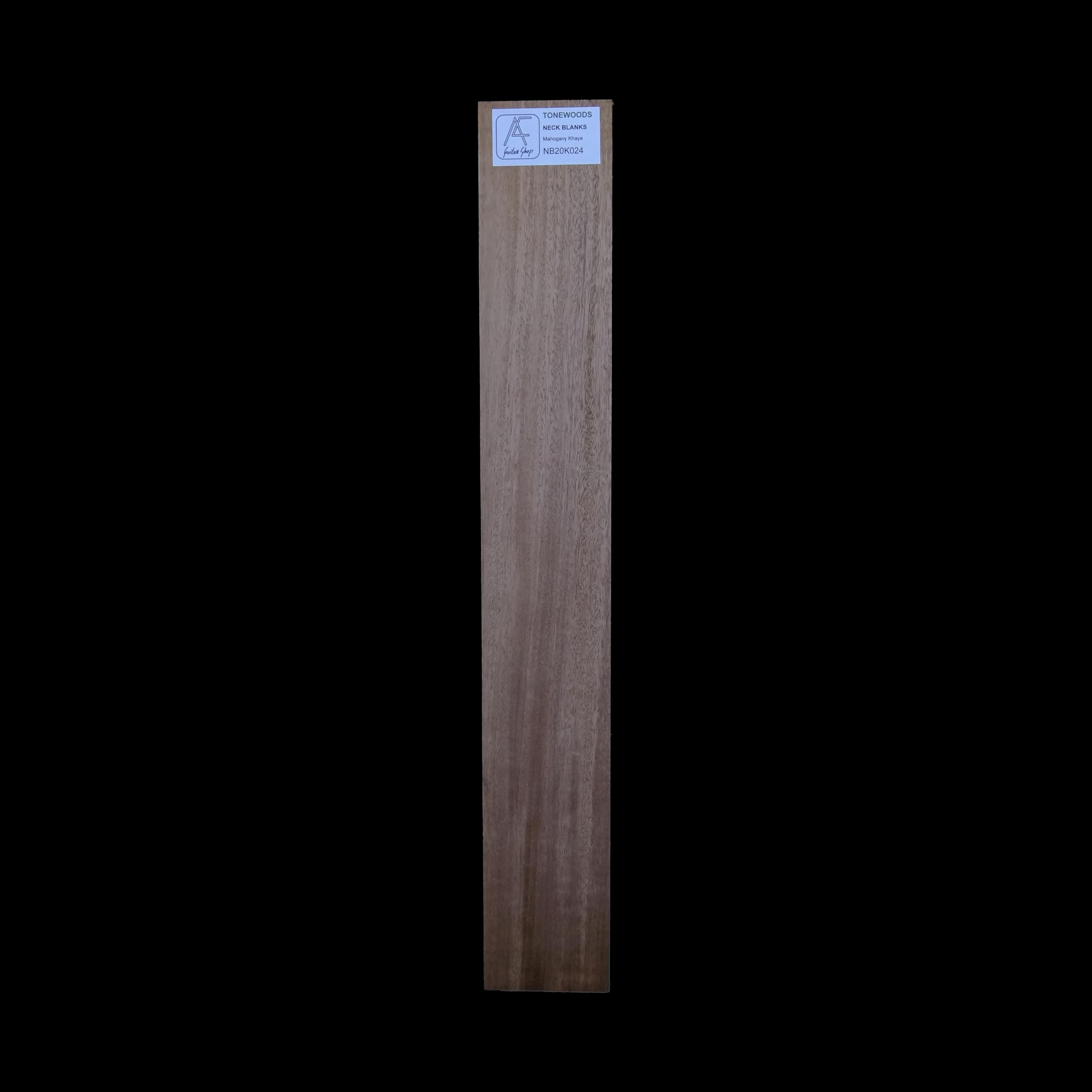 Neck Blank AC Mahogany Khaya 20 mm bois de lutherie pour manche guitare basse NB20K024