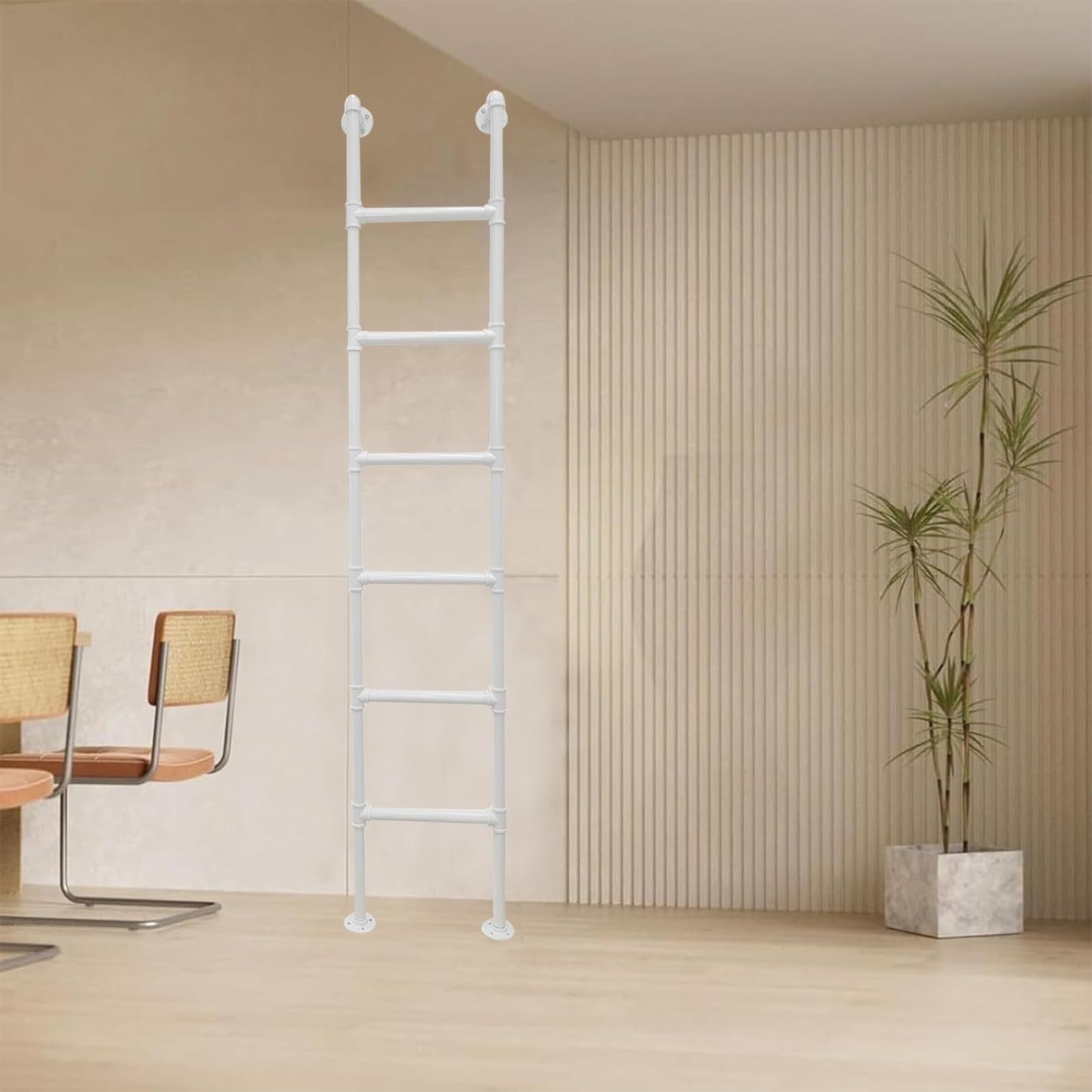 Échelle de secours pour puits de fenêtre et escalabeau en métal polyvalent