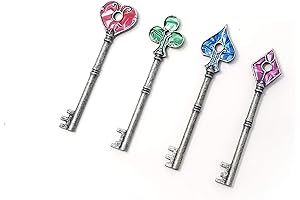 Resident Evil 2 (Remake) Precinct Keys Prop Replicas - Made from Metal! (All Four Keys)