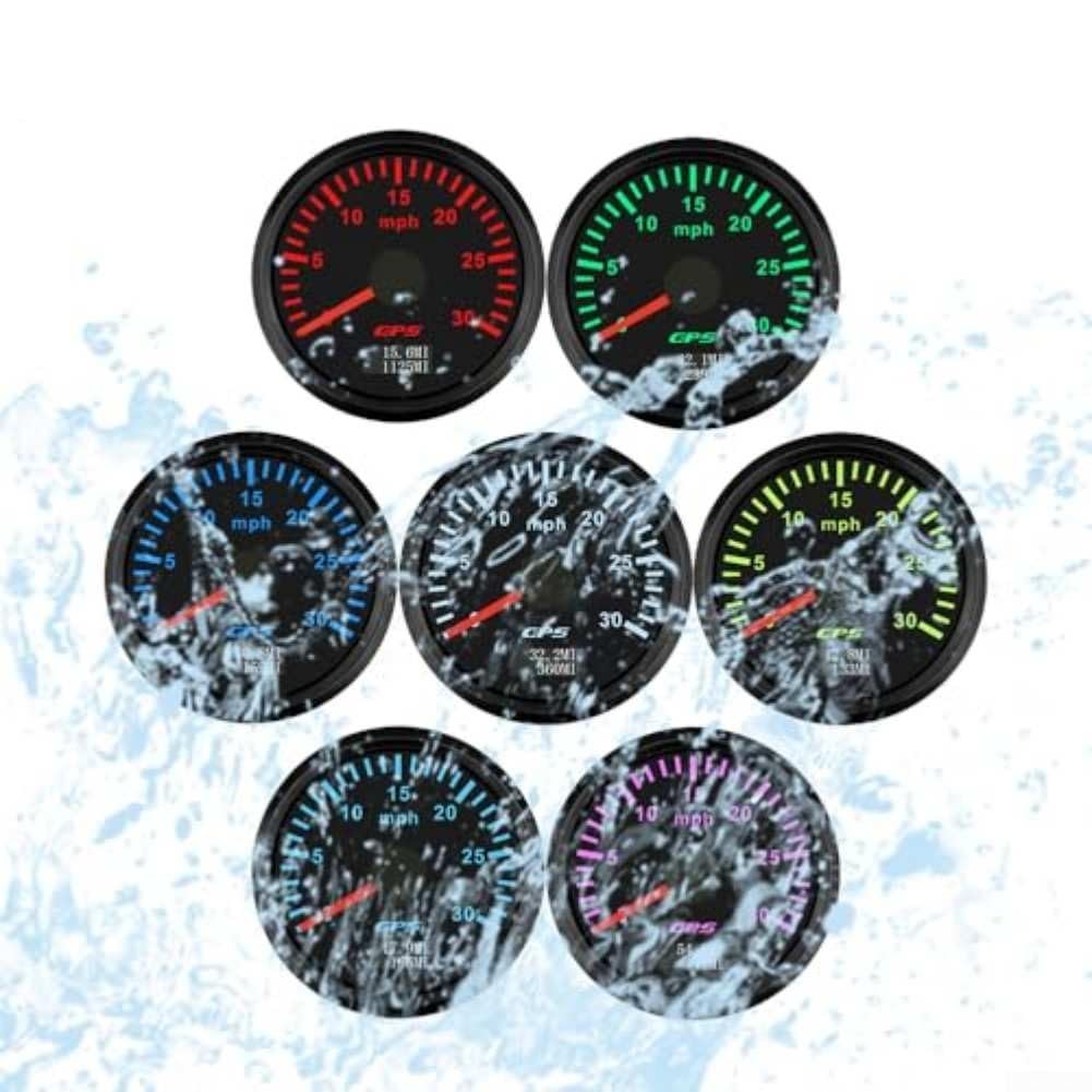 Tachimetro 52 mm in acciaio inox per GPS 9-32 V 52 mm tachimetro in acciaio