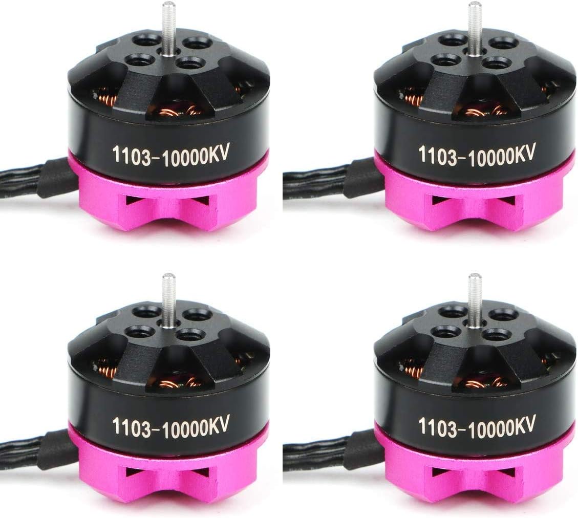 Makerfire 4pcs 1103 10000KV 2S Brushless Motor CW CCW for 80 90 100 Tiny Micro FPV Racing Drone Quadcopter