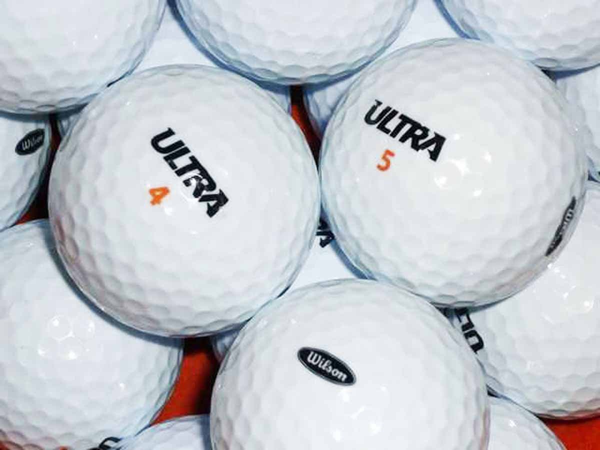 50 Wilson Ultra Golfbälle - AAAAA - weiß - Lakeballs - PremiumSelection - gebrauchte Golfbälle - Teichbälle