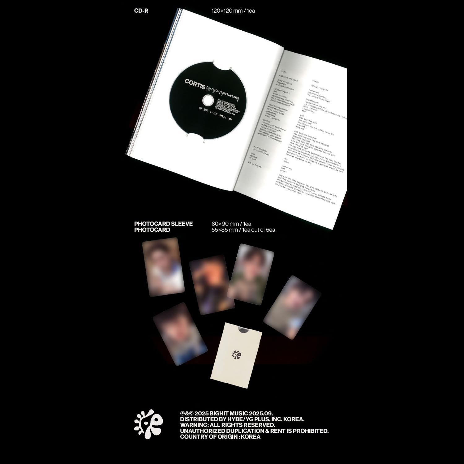 CORTIS 1st EP Album COLOR OUTSIDE THE LINES Scene 2 Ver. Photo R Photocard