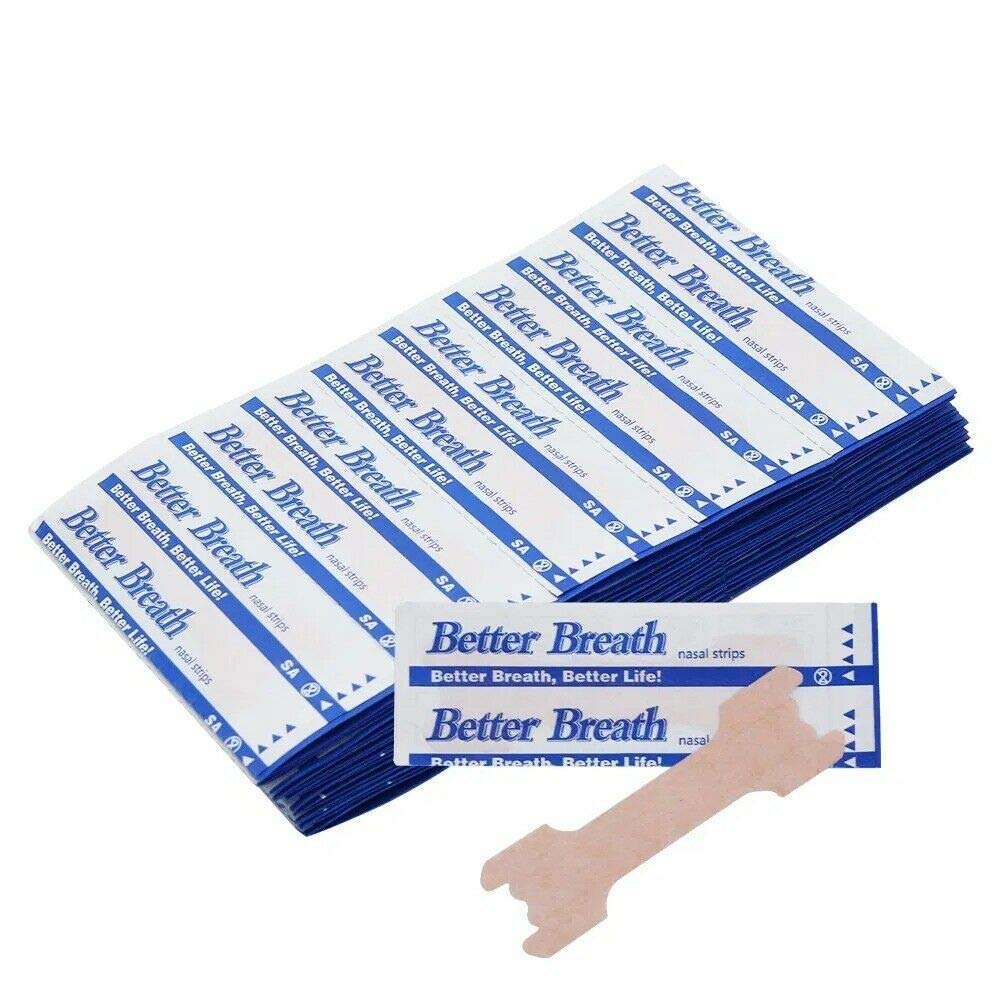 Frackson 100 pcs Better Breath Nasal Strip - Anti-snoring Nose Strips makes Easier to Breathe Right