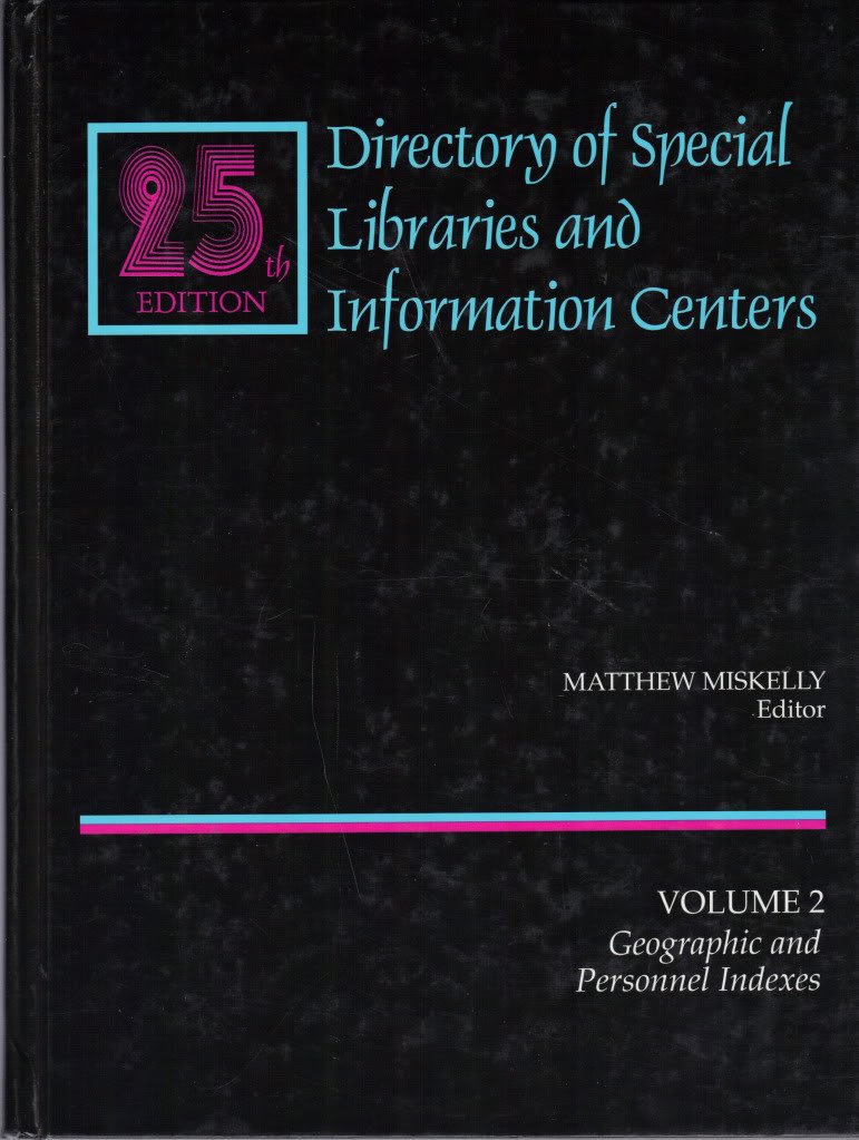 Amazon.com: Directory of Special Libraries and Information Centers ...