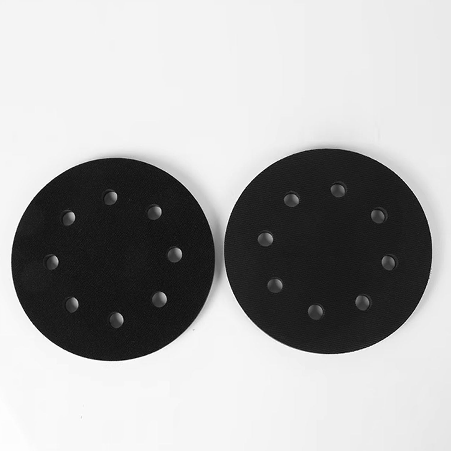 Set di 4 cuscinetti di levigatura in spugna morbida a 8 fori, 125 mm, tampone di levigatura flessibile per levigatrice, resistente agli urti e alla riduzione del rumore di protezione