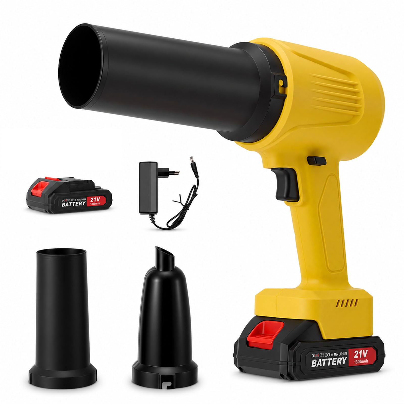 Soplador de batería, turbo para baterías Makita de 18 V, motor sin escobillas de 80.000 rpm, velocidad de aire de 60 m/s, 850 g de presión de aire, soplador de hojas portátil para eliminar hojas
