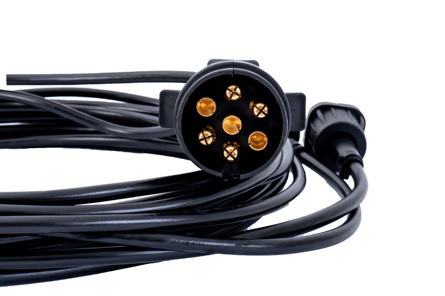 Mantes Cablaggio Elettrico Impianto Luci per Rimorchio Carrello Lunghezza 4 Metri Spina 7 PIN e 2 Connettori Baionetta 5 PIN per Fanali Posteriori 12V Universale Auto