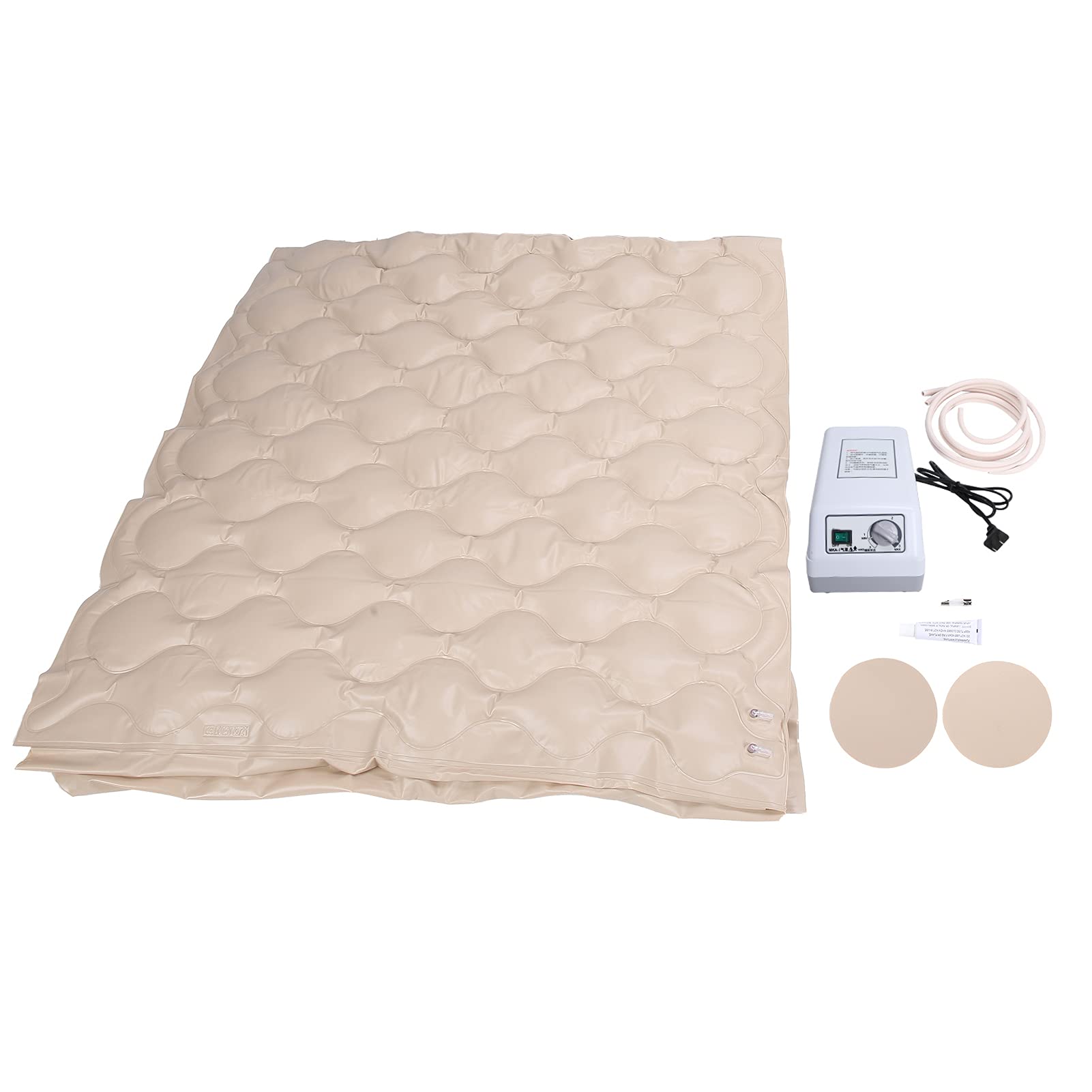 Air Pressure Mattress, Electric Pump Alternating Pressure Mattress Pad, Quiet Inflatable Low Air Loss Mattress with Pump, Pressure Ulcer Sore Treat Prevents Bedsore for Elderly