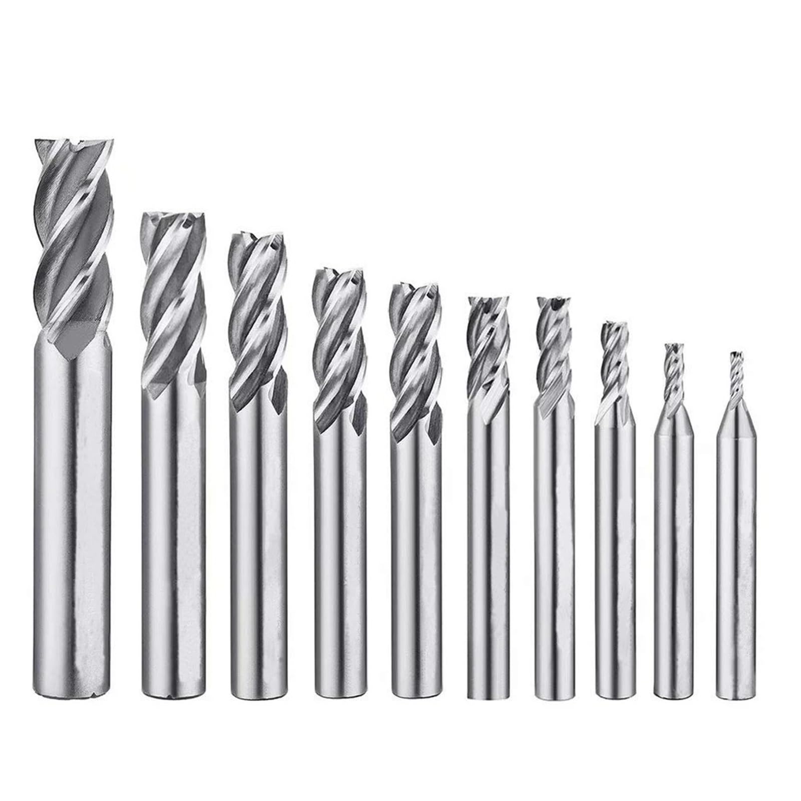 Set di punte for trapano in metallo for fresa HSS, gambo dritto, 4 lame, punte da 1,5-12 mm for lavorazione del legno, metallo, trapano Set di frese(Combination 4)