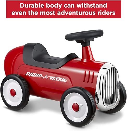 Miniatura 6 de Radio Flyer Little Red Roadster, juguete para niños pequeños, edades 1-3, 24 pulgadas de longitud