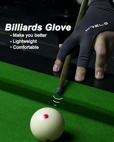 Miniatura 5 de Guantes de billar para mano izquierda o derecha, 1 guante deportivo de billar para mujeres y hombres