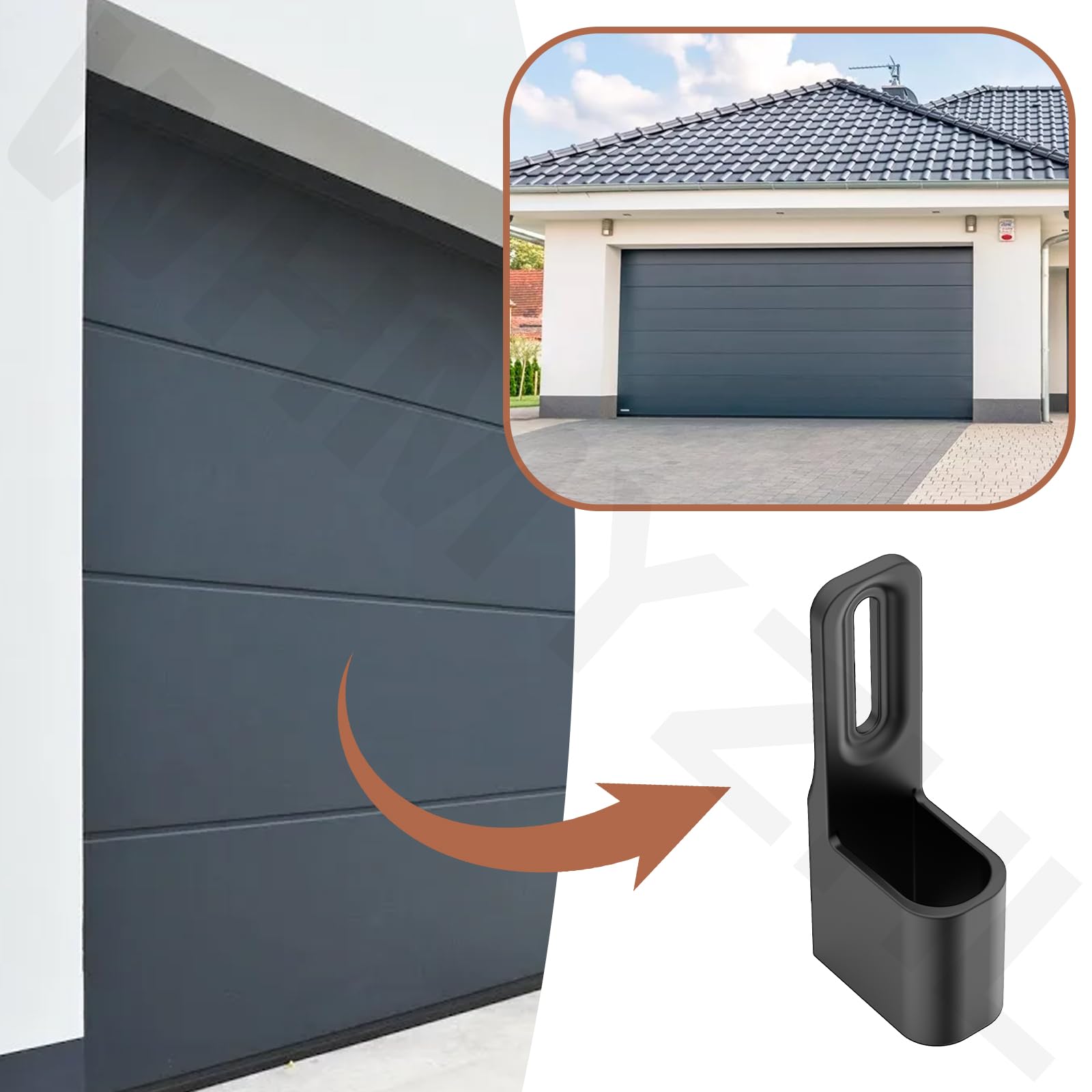 Lot de 2 capteurs solaires pour porte de garage - Compatible avec les capteurs Liftmaster 801CB-P et Chamberlain 820CB 41A5043