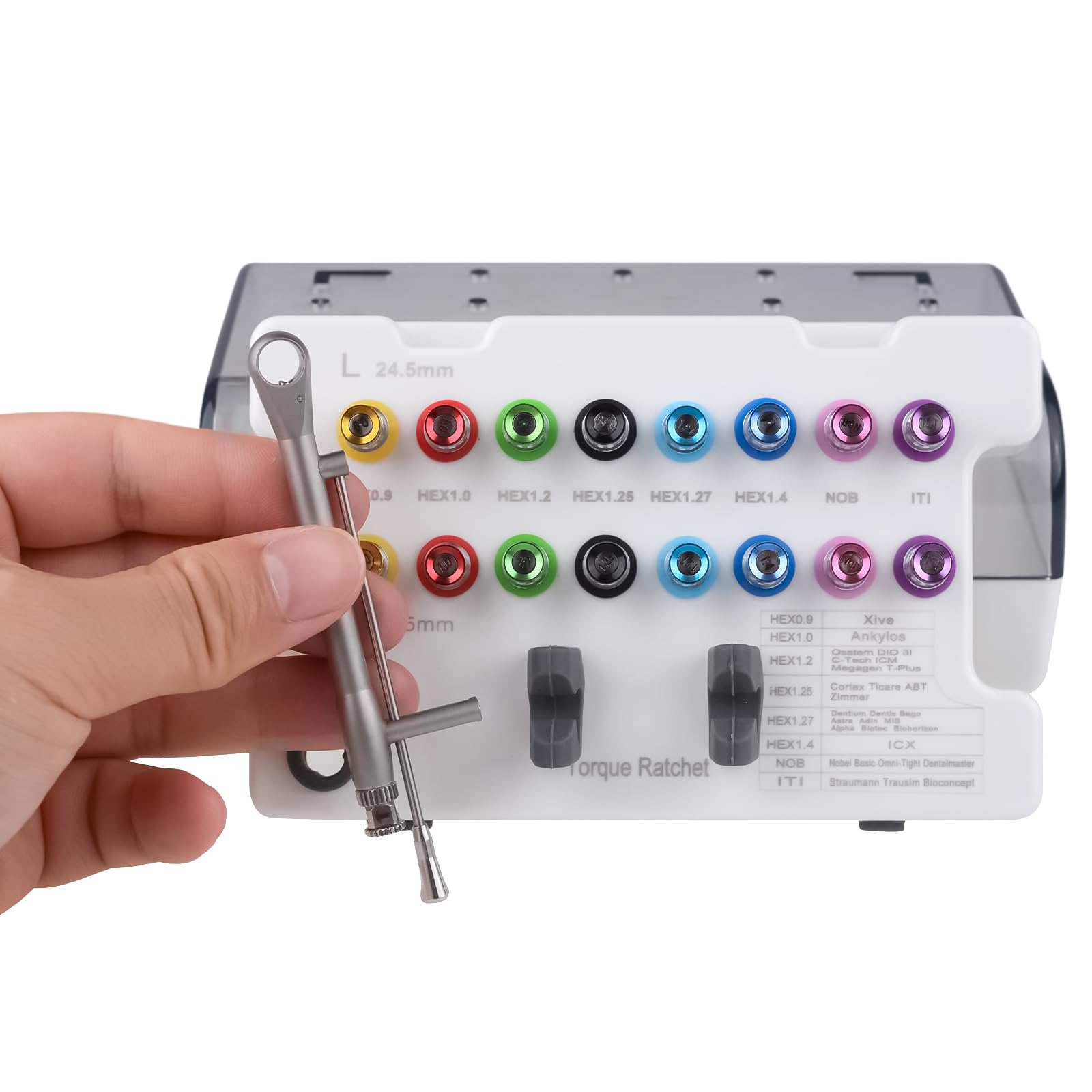 Tankredrug Kit de prótese de implante universal colorido 10-70 Ncm