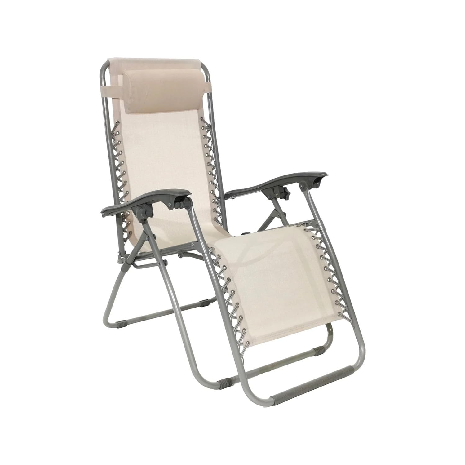 Chaise longue pliable multi-positions pour soulager le dos au jardin