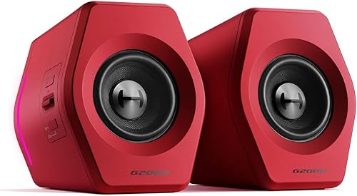 Miniatura 8 de Edifier G2000 Altavoces RGB para Juegos, 32W de Potencia Máxima, Diseño Compacto para PC/PS4/Escritorio, Bluetooth 5.1, AUX de 3.5mm, Modos