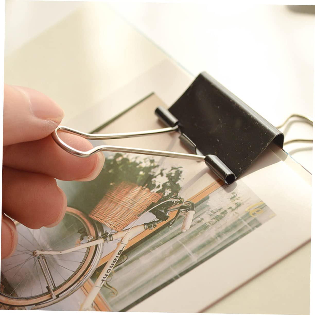Binder Clips Metallici Neri 51mm, 36 Pezzi, Clip Raccoglitori | Fermagli per Carta per Scuola e Ufficio, Back To School Party, Oggetti per Scuola