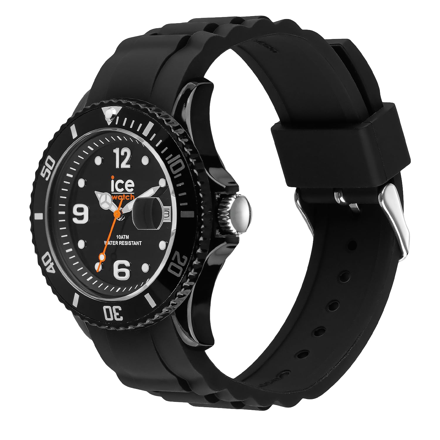 Ice-Watch - ICE forever Black - Schwarze Damenuhr mit Silikonarmband