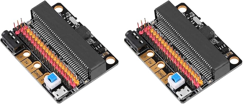 2X Micro-Bit Expansion Board IOBIT V2.0 Breakout Adapter Shield for Kidss Python Graphics Programming