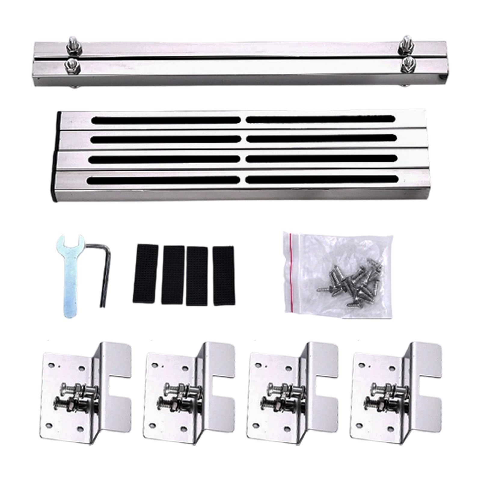 2 soportes de soporte para fregadero de montaje inferior, kit de instalación ajustable de acero inoxidable de 71 a 100 cm para fregadero de cocina empotrado, kit de instalación para fregadero de