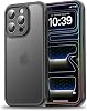 MattCover Series Back Matte Polycarbonate Edges Silicone and Corners Reinforced Camera Protected slim Silicone Case for Minesque iPhone 15 Pro Flat, 15 Pro