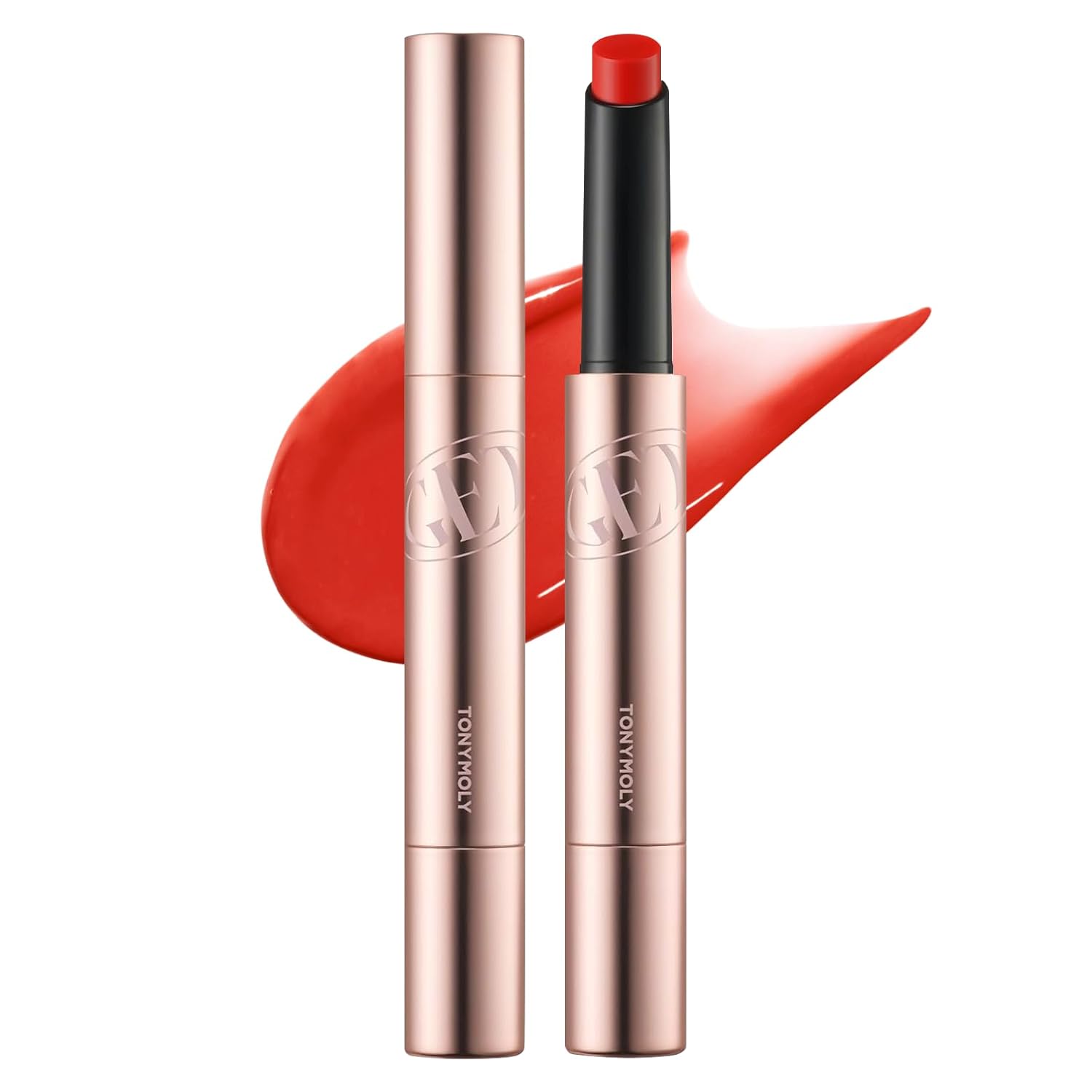 TONYMOLY Get It Tint Glaze Lip Balm, Hydrating & Plumping Tinted Balm for Lips, Glow Gloss with Glossy Finish, Korean Lip Crayon