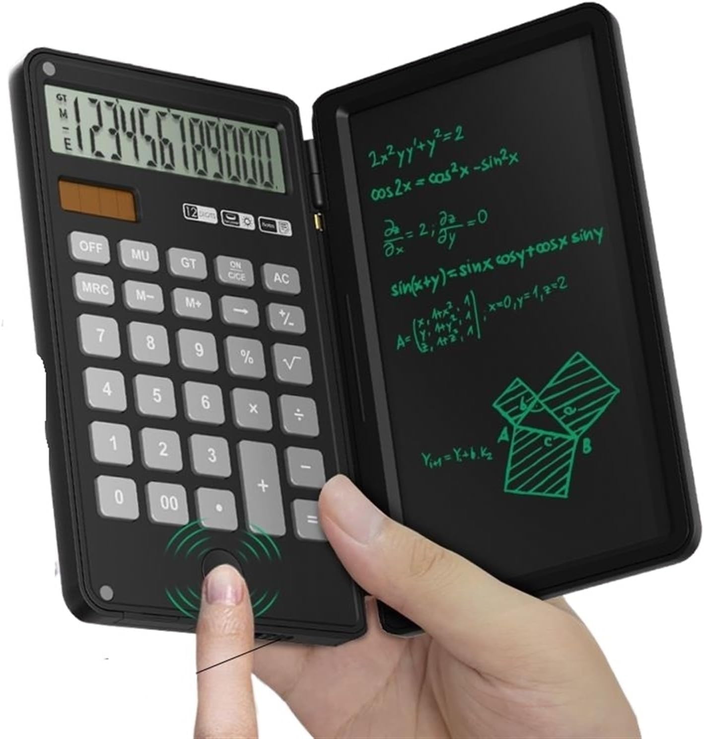 Kalkulator naukowy Kalkulatory Kalkulator stacjonarny, Kalkulator z ręcznym tabletem Flip Przenośny notatnik Biuro Cicha nauka