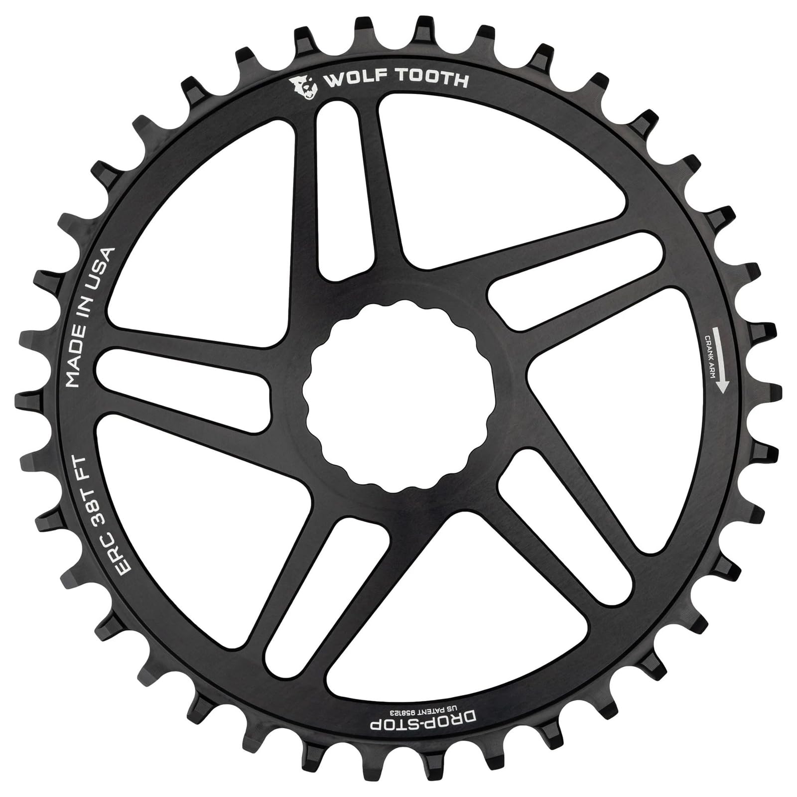 【美品】【貴重】wolftooth ナローワイドチェーンリング  48t WOLF TOOTH】ナローワイドチェーンリング (130PCD/5アーム