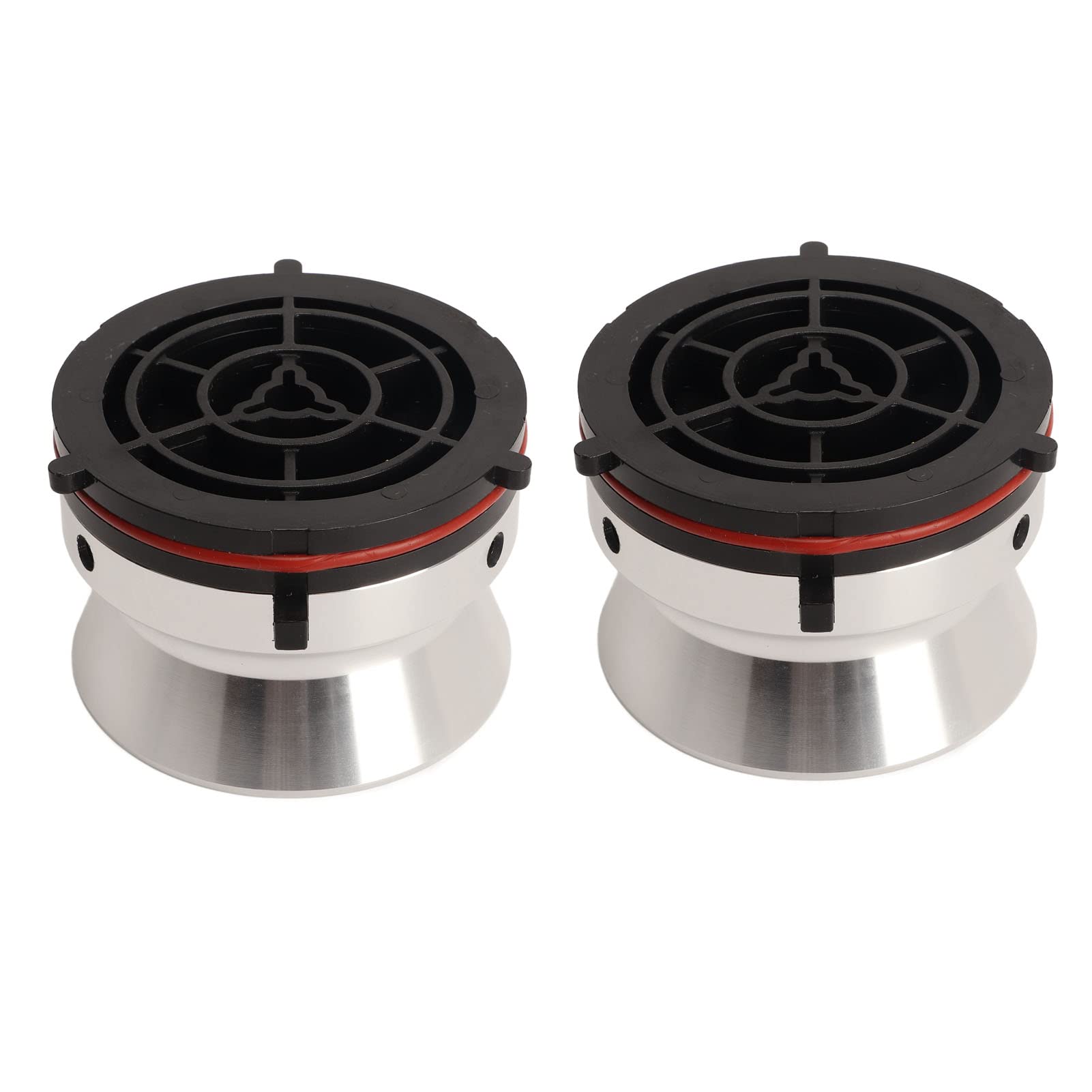 1 par de Adaptadores de Buje Nab, Grabadoras de Cinta de Carrete a Carrete de 10 Pulgadas Adaptadores de Buje de Carrete Nab para Studer , para Akai, para Dispositivo de Buje (Plata)
