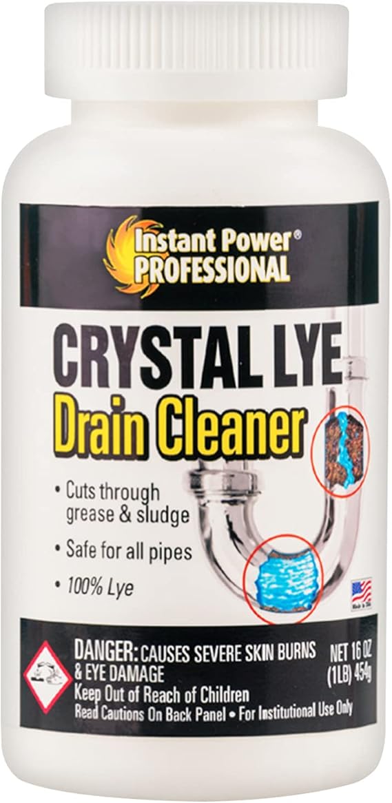 Instant Power Professional Crystal Lye Drain Cleaner, Drain