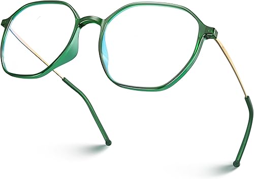 VISOONE Gafas ligeras TR90 de bloqueo de luz azul con protección ocular antirreflejo para mujeres y hombres RANE