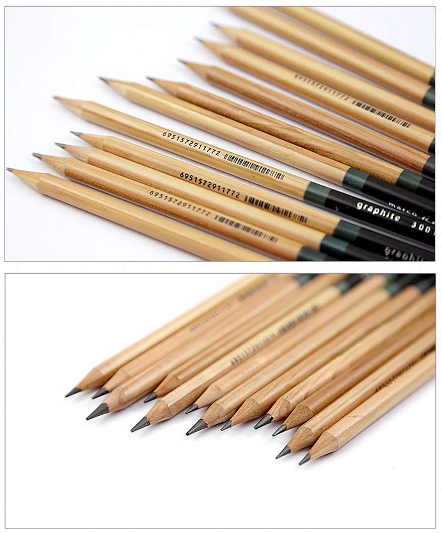 Bleistift, Zeichnen, Skizzieren, Kunstbedarf, 12 Stück, Künstlerniveau (2B)