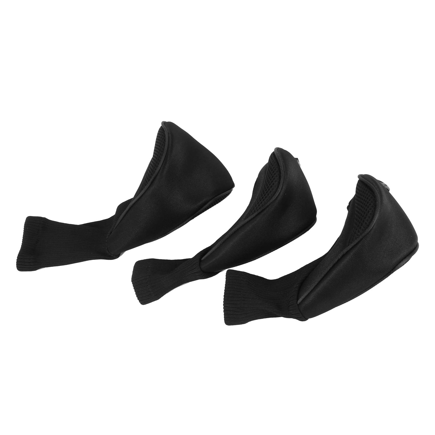 Schwarze Golfschlägerhauben Driver 1 3 5 Fairway Schlägerhauben für Golf passend für alle Fairway- und Driver Clubs 3 Stück