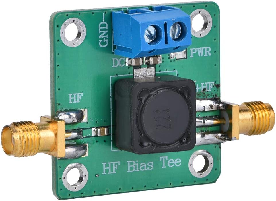 Fafeicy RF Microwave HF Bias Tee DC Bias 50K to 60MHz Active Antenna Power Supply, Fafeicym3a7nuksh6