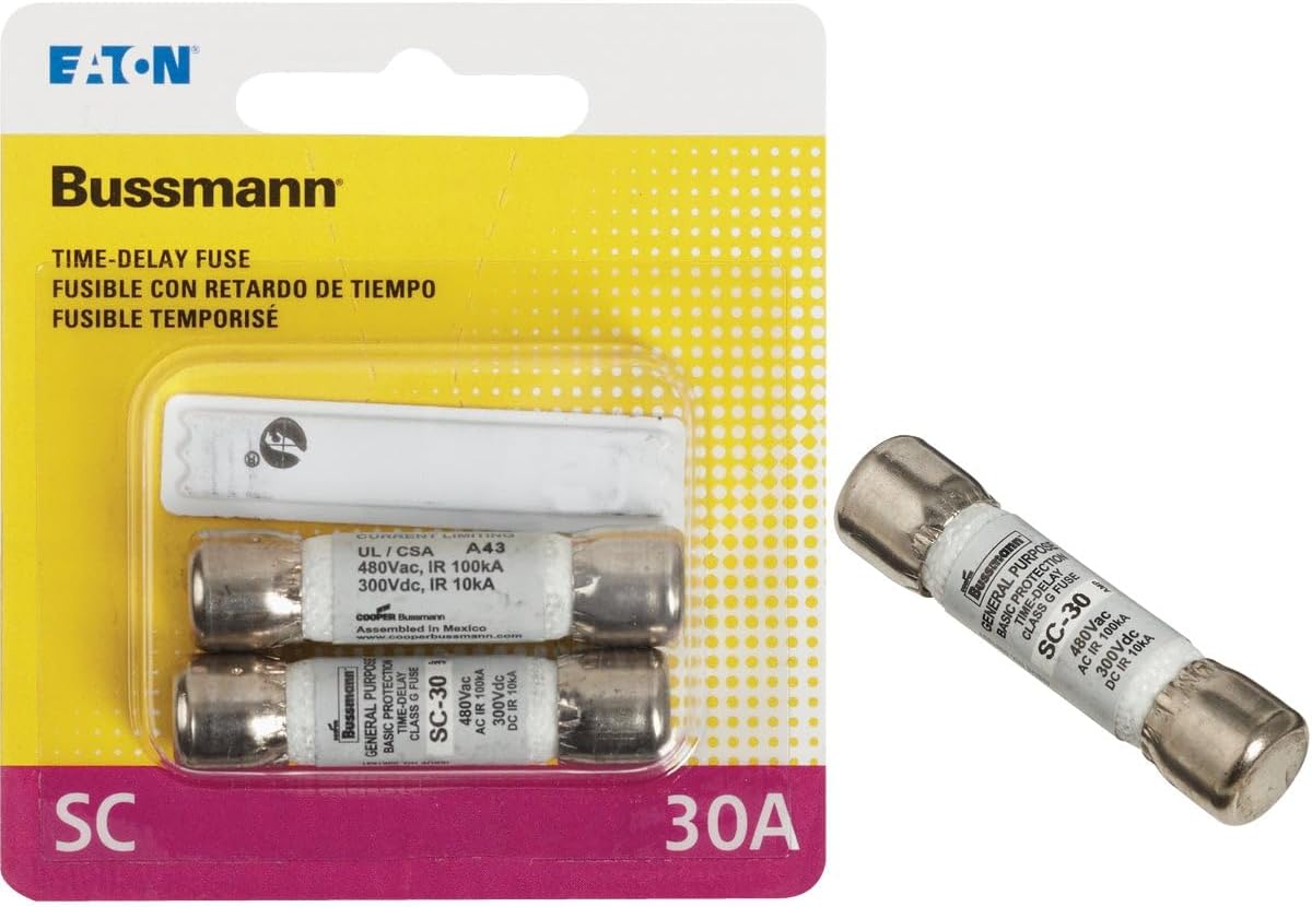 Bussmann 30A Midget Time Delay Fuse (2-Pack) - 1 Each