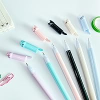 Vista 3 de Bolígrafos lindos de dibujos animados de animales Kawaii Pen lindo bolígrafo de gato de 0.020 in bolígrafos de tinta negra bolígrafos