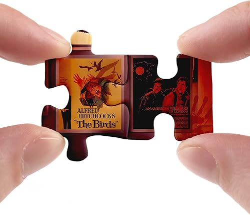 BBOLDIN Rompecabezas de terror de Halloween de 1000 piezas para adultos, cartón, 27.5 x 19.7 pulgadas, decoración nocturna de cine