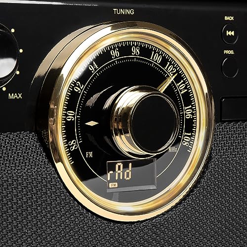 Tocadiscos vintage Victrola Empire para ambientar tu salón con vinilos y música Bluetooth 5