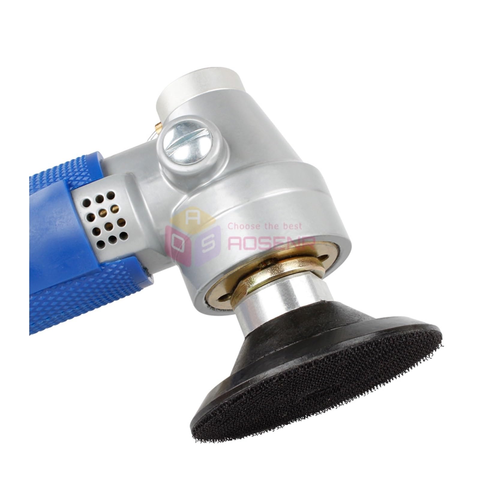 3 Zoll/4 Zoll Wasserstrahl-Pneumatikschleifer Marmor Jade Steinboden Luftpolierer Sander Polierschleifwerkzeug 4300 U/min(4 inch)