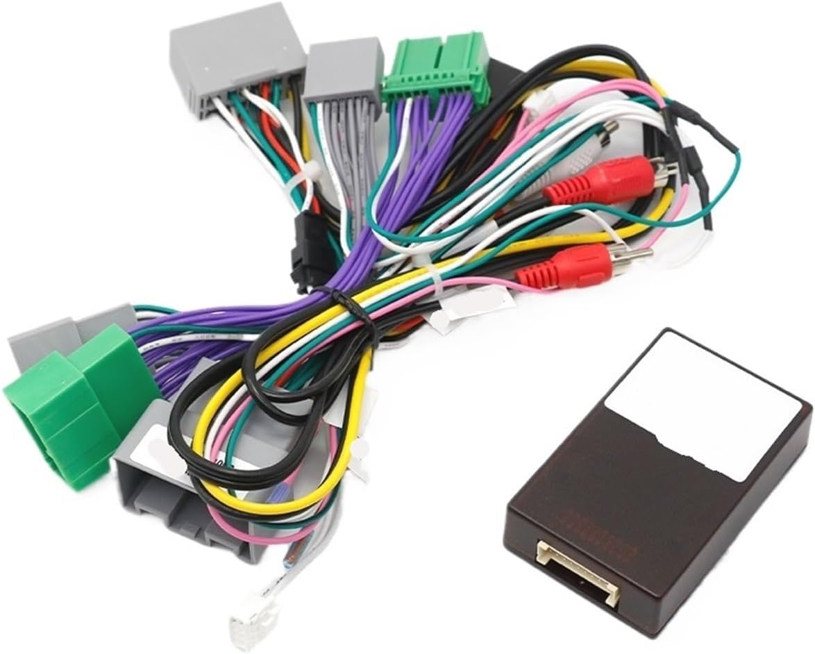 16pin Car Audio CD/DVD Wiring Harness With Box Stereo Installation Wire Adapter Compatible With Volvo S60 XC60 V60