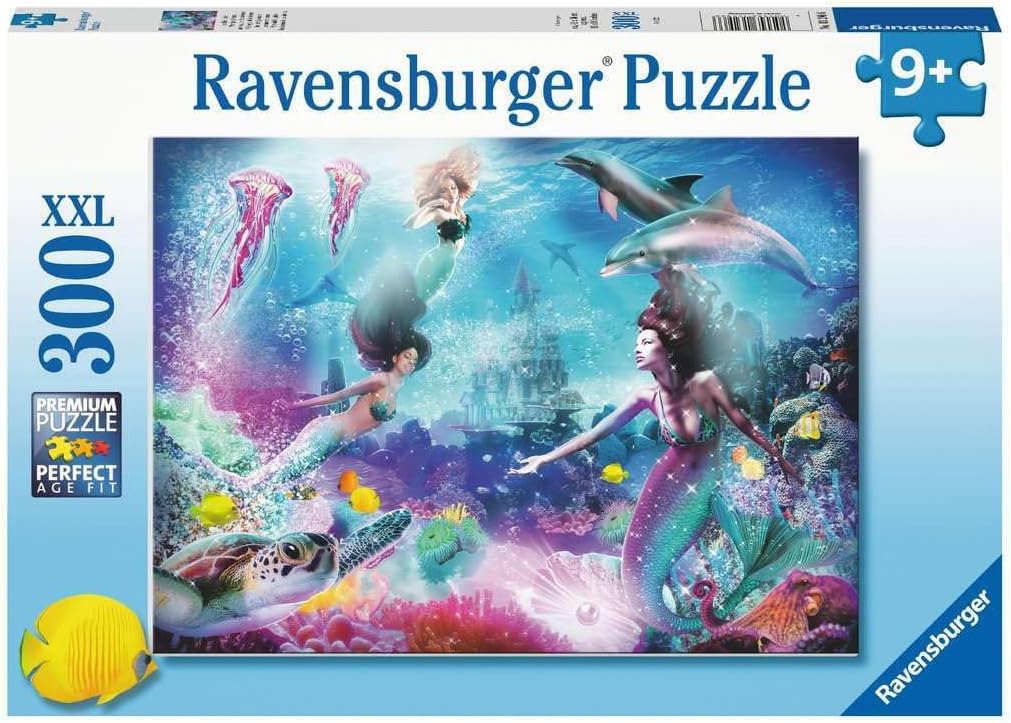 Ravensburger Mermaid Kingdom 300 Piece Jigsaw Puzzle for Kids Age 9 Years Up