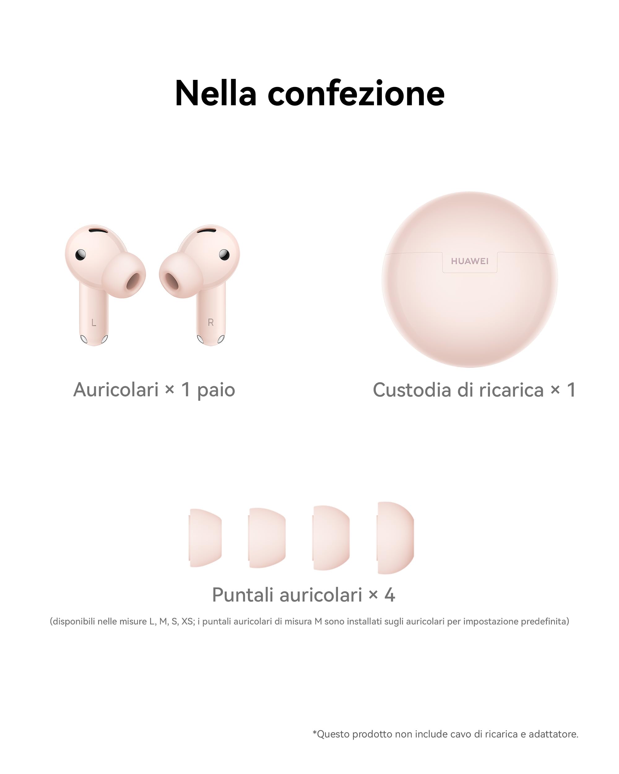 HUAWEI Freebuds 7i, Auricolari Bluetooth, Cancellazione Attiva del Rumore 4.0, Audio Spaziale Senza Limiti, iOS & Android, Chiamate Stabili e Cristalline, Loss Care, Garanzia di 30 mesi