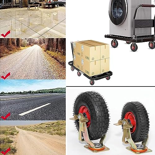 Roulettes en caoutchouc robustes pour meuble et table 450 LB - 7