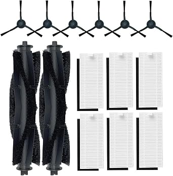 Replacement Kit for Lubluelu SG60 SL60D Robot Vacuum Cleaner, Includes Side Brush, Main Brush, and for HEPA, Maintenance Accessories Set for Side Brush SL60D