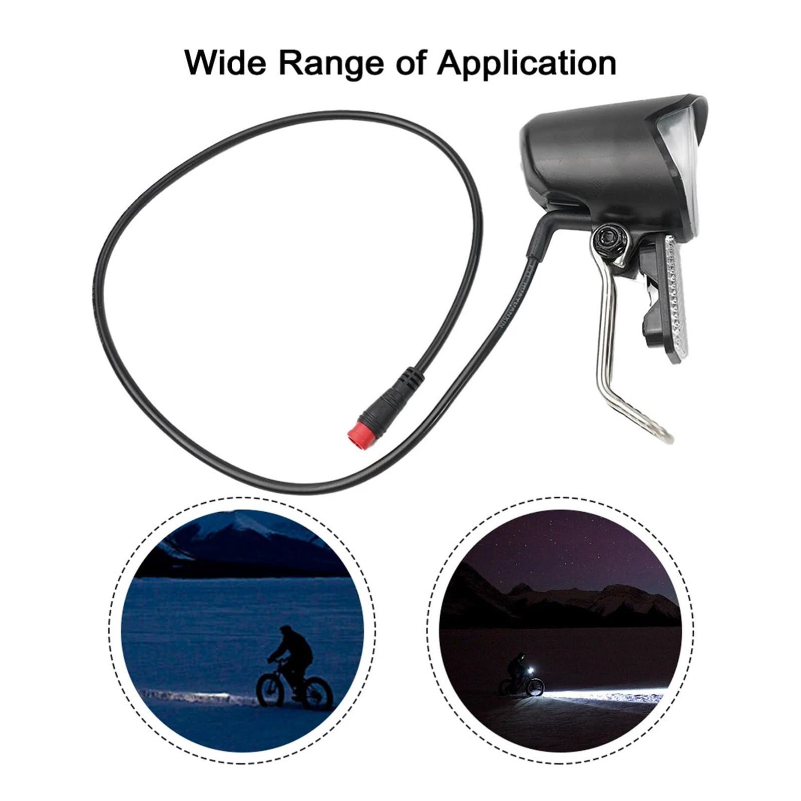 Bicicletta elettrica 6-60V Faro Universale E-Bike Luce Anteriore Faretto SM/Modifica Impermeabile Refit Head Light Parti Ebike(SM)