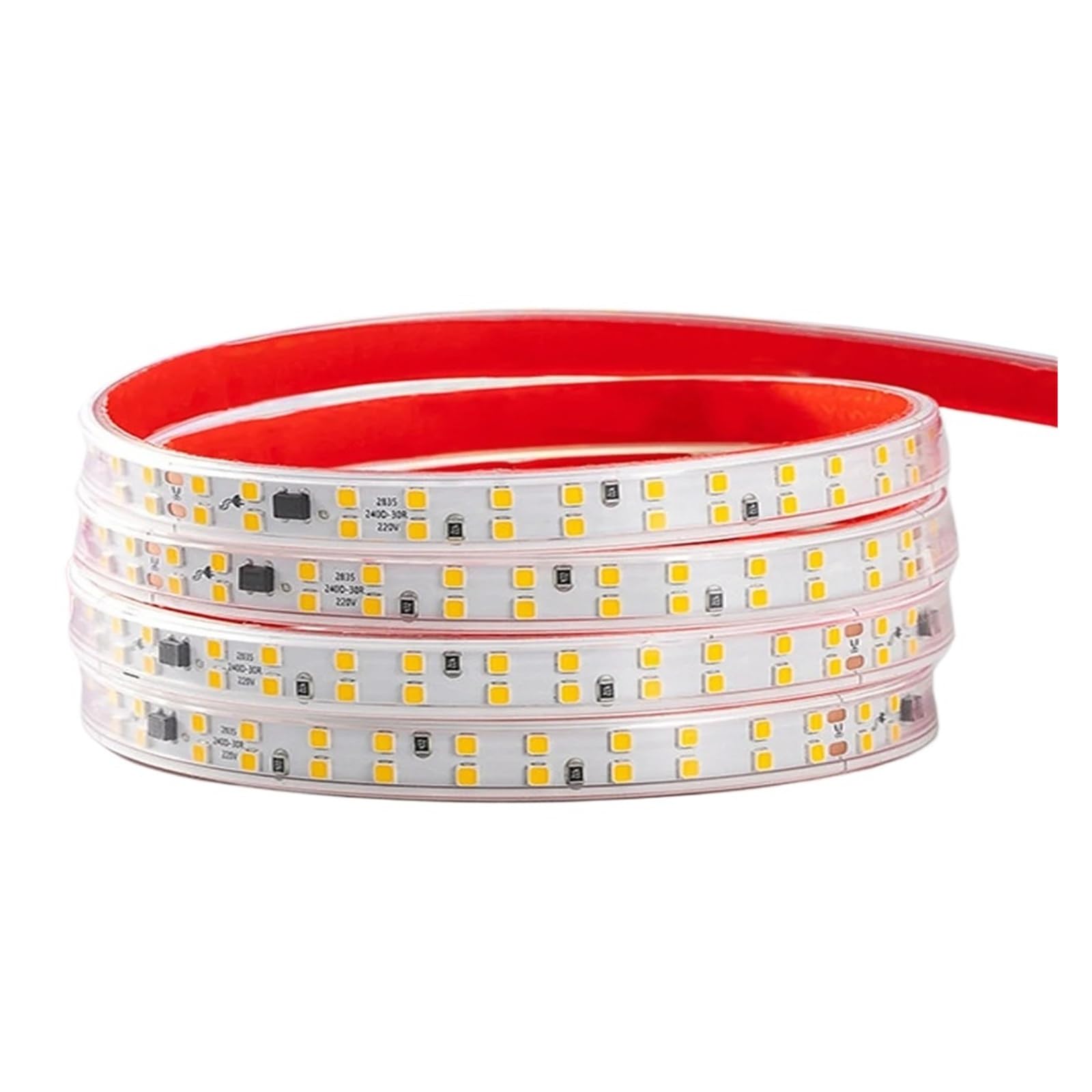 Nastro flessibile a densità multipla for strisce LED IP67 220V 2835(Warm White,120LEDS ONE METERS_18M)
