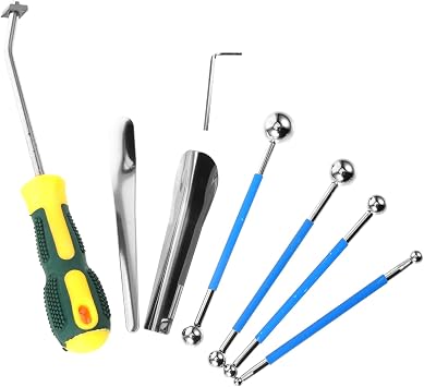 9pcs Tile Caulk Joint Tool Kit Caulking Tools Set Caulking Sealant Kit Professional for Home Kitchen Bathroom
