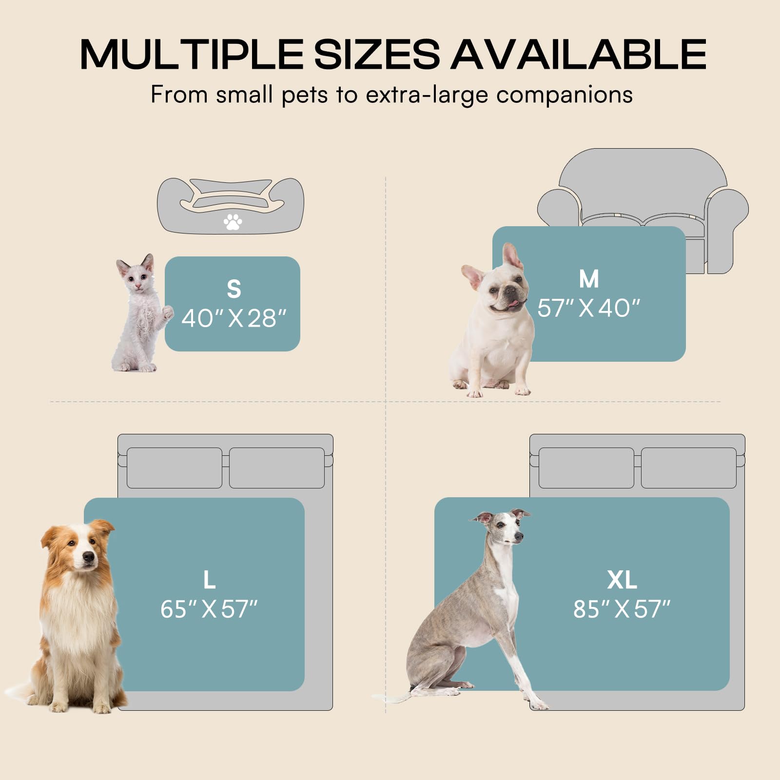 Manta Impermeable para Perros y Gatos, Manta de Forro Polar Grueso y Esponjoso para Mascotas, Mantas Suaves de Sherpa con Estampado de Flores para Perros medianos y Grandes (Azul, 67 x 57 Pulgadas)