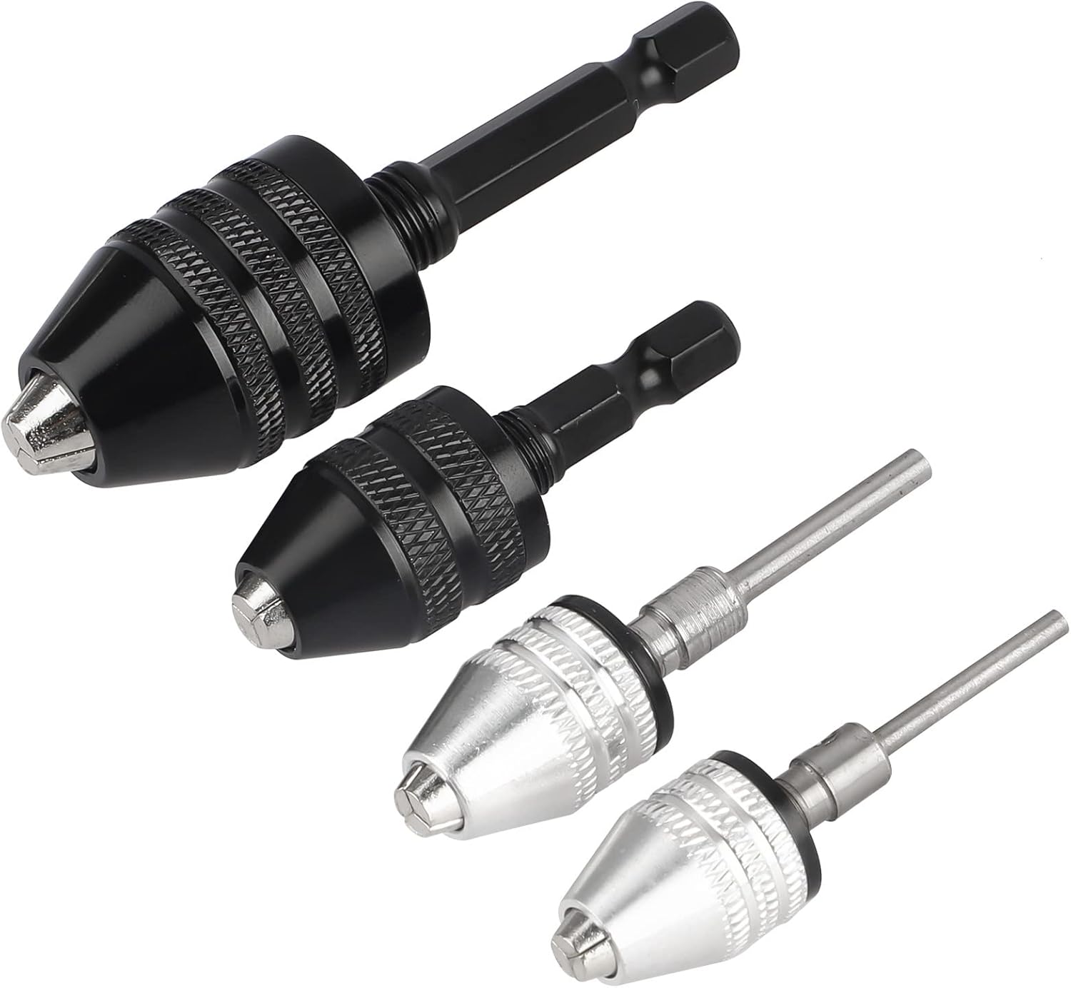 Keyless Drill Chuck Conversion Tool,4 Pcs 1/4, 1/8, 1/16 Inch Hex and